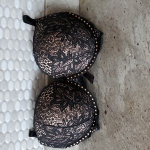 Victoria's Secret Glam Black Lace Bra